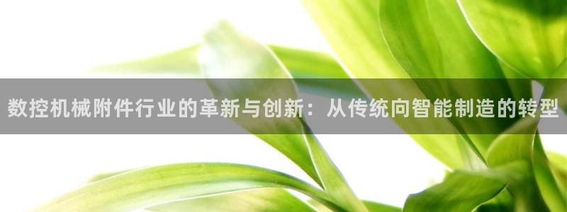 nba天辰娱乐:数控机械附件行业的革新与创新:从传统向智能制造的转型